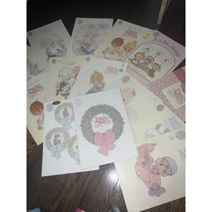 VTG Gloria and Pat Precious Moments Cross Stitch Pattern Leaflet Books lot of 14